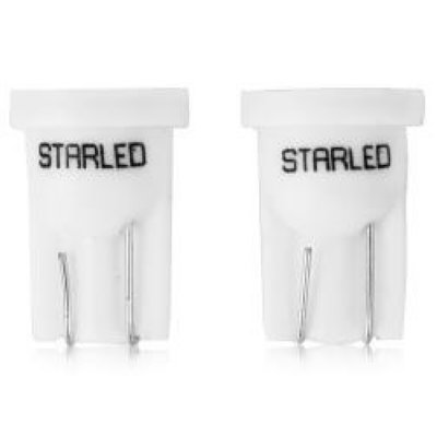    Starled W5W 12V 0,8W W2,1x9,5d, , 2 , COB T10-08-12V white