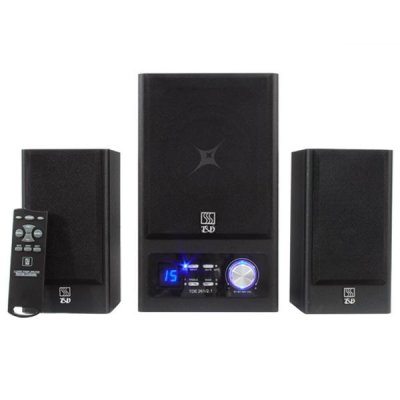  T&D TDE 273 Black - 2.1 system, 60W, Sat-2x15W, SW-20W RMS, 38-18000Hz, S/N -75dB (SW - 