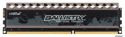  DDR3 8Gb (pc-12800) 1600MHz Crucial, Ballistix Tactical Tracer CL8, w/LED Orange/Blue (BLT8G3