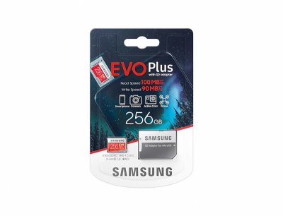   micro SDXC 256Gb Samsung EVO Plus UHS-I U3 + ADP (100/90 Mb/s)