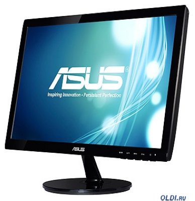  18.5" ASUS VS197DE Black LED, 1366x768, 5ms, 200 cd/m2, ASCR 50M:1, D-Sub