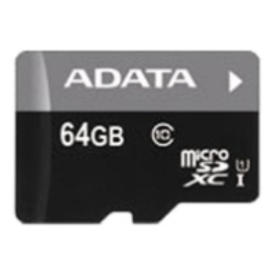   microSD 64GB A-DATA Premier microSDXC Class 10 UHS-I U1 (USB Reader V3)