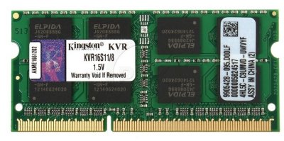   Kingston PC3-12800 SO-DIMM DDR3 1600MHz - 8Gb KVR16S11/8