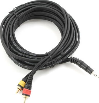   Audio MiniJack (3.5mm) - 2*RCA, 5.0m MrCable (AYJMR-05-HS) 