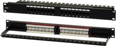 - - Hyperline 19"  16  RJ-45,  6,    