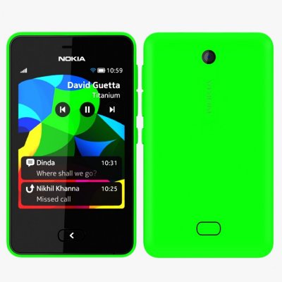   Nokia 501 Asha dual sim green