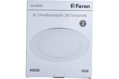   FERON AL500, 18W, 4000K, 1260Lm,  29624