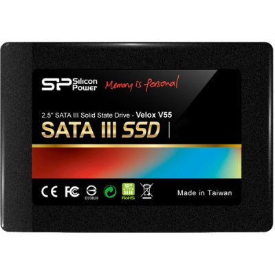 SSD 32 Gb SATA 6Gb/s Silicon Power Velox V55 (SP032GBSS3V55S25) 2.5" MLC+3.5" 