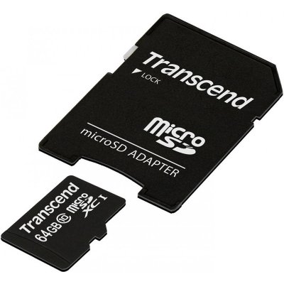   64Gb microSDXC Transcend Premium 300x (TS64GUSDXC10), Class 10, UHS-I, U1, R45 Mb/s, RT