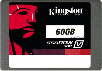 SSD   2.5" 60GB Kingston SSDNow V300 Read 450Mb/s Write SATAIII SV300S37A/60G