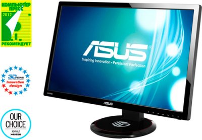  27" ASUS VG278HE  TN LED 3D 1920x1080 50000000:1 300 cd/m^2 2ms VGA DVI HDMI  N