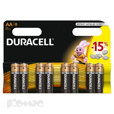  Duracell LR6-8BL Basic NEW AA 8 