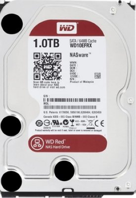    3,5" 1000Gb Western Digital (WD10EFRX) 64Mb IntelliPower SATA3 Red