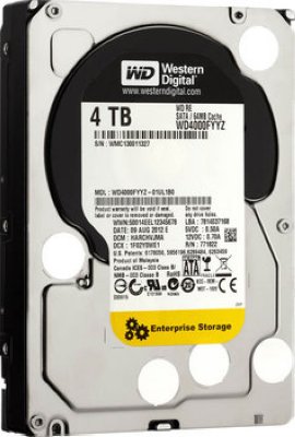    3,5" 4000Gb Western Digital (WD4000FYYZ) 64Mb 7200rpm SATA3 RE