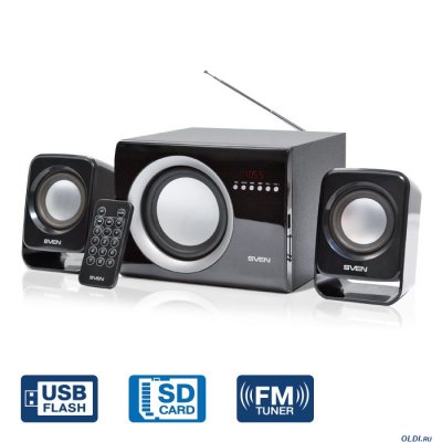  Sven MS-300, ,  A2.1, (RMS):6 +2  3 , FM-, USB/SD