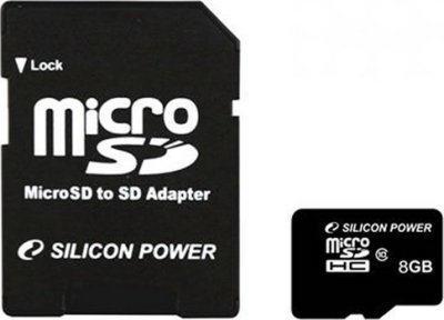   Micro SecureDigital Micro SecureDigital 8Gb SDHC Silicon Power class10 (SP008GBSTH010V1