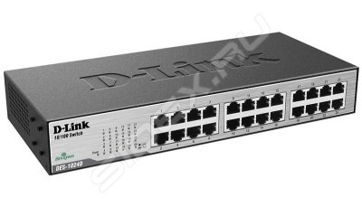    D-Link DES-1024D/F1A 24-port UTP 10/100Mbps Auto-sensing, Stand-alon