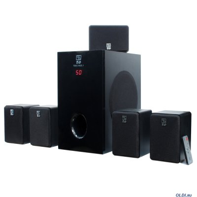  T&D TDE 316- 5.1 system, 75W, Sat-5x10W, SW-25W RMS, 45-18000Hz, S/N -65dB (SW, Sat- )