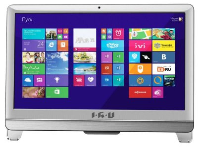  iRU 308 21.5" HD P G2010/4Gb/500Gb/DVDRW/DOS/WiFi/white/Web//