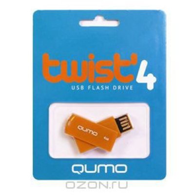  Flash USB drive QUMO 4Gb Twist, desert RET