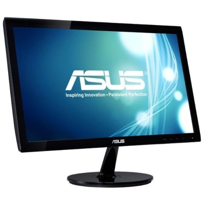  19.5" ASUS VS207D gl.Black, LED, 1600x900, 5ms, 250 cd/m2, ASCR 80M:1, D-Sub