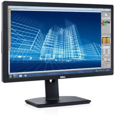  Dell 27" U2713H Black IPS LED 6ms 16:9 DVI HDMI HAS Pivot 2M:1 350cd 178  178  2560x1440