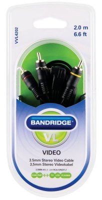  Bandridge VVL4202 3.5mm AV(m)-3RCA(m) 2m