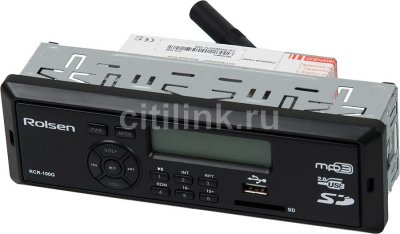  Rolsen RCR-100B24  USB MP3 FM SD MMC 1DIN 4x45  