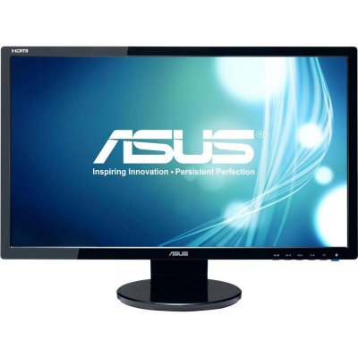  24" ASUS VE248HR Black 1920x1080, 1ms, 250 cd/m2, ASCR 100M:1, D-Sub, DVI-D, HDMI, 1Wx2, Hea