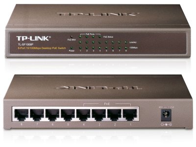 TP-LINK TL-SF1008P  8-port 10/100M Desktop PoE Switch