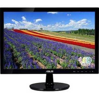  18.5" ASUS VS197D Glossy Black LED, 1366x768, 5ms, 250cd/m2, 1000:1 (ASCR 50M:1), D-Sub, ves