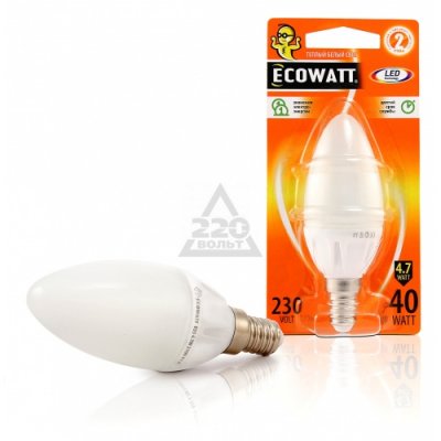 Ecowatt b35 230  4.7(40)w 2700k e14