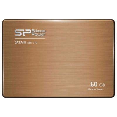   SSD 2.5" 60 Gb Silicon Power SATA III S70 (R550/W500MB/s) (SP060GBSS3S70S25