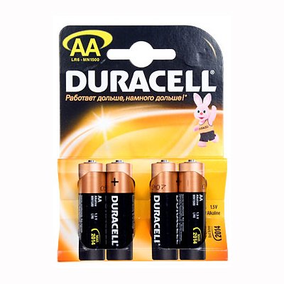  Duracell AA - Turbo LR6-MN1500 / MX-1500 MAX LR6-BC3+1Turbo (4 )