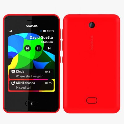   Nokia 501 Asha Dual Sim Red