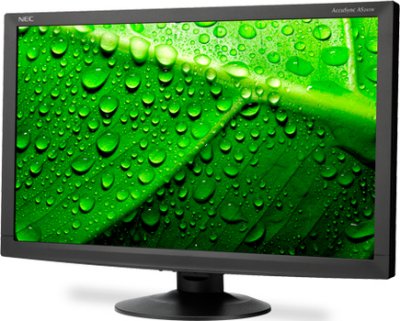  24" NEC AccuSync AS241W Black TN LED 1920x1080 5ms VGA DVI