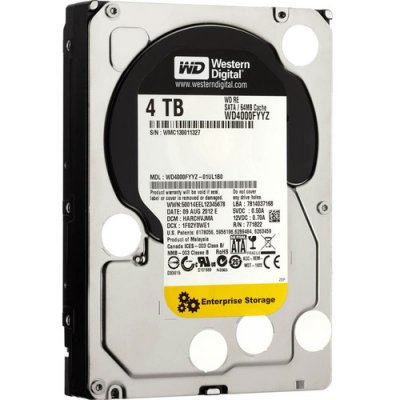    3,5" 4000Gb Western Digital (WD4003FZEX) 64Mb 7200rpm SATA3 Caviar Black