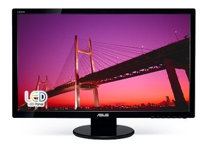  27" Asus VE278Q glossy-black 16:9 FullHD (2ms GTG) DVI HDMI M/M 10M:1 300cd