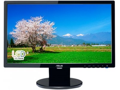  20" ASUS VS207T-P  LED TN 1600x900 DC 80000000:1 250cd/m^2 5ms D-Sub DVI 