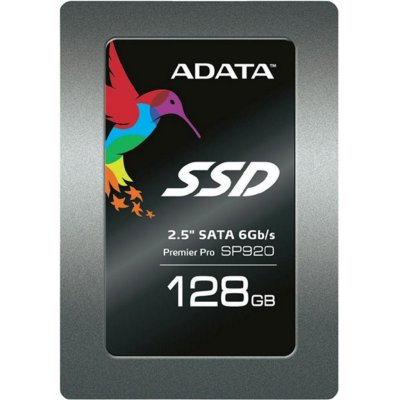  2.5" 128Gb ADATA SSD Premier Pro SP920 (ASP920SS3-128GM-C), SATA 6GB/s, R: 550 Mb/s   W: 520Mb/