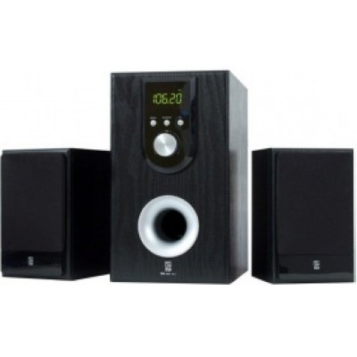  T&D TDE 232 FM Black - 2.1 systems, 40W, Sat-2x10W, SW-20W RMS, 45-18000Hz, S/N -65dB (SW, S