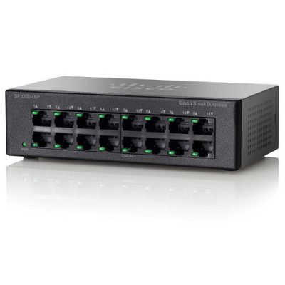  Cisco SF100D-16P 16 ports 10/ 100 Mbps