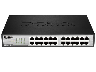  D-Link DGS-1024A Layer 2 unmanaged Gigabit Switch 24 x 10/100/1000 Mbps Ethernet ports, M