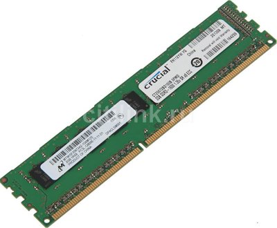  DDR3 2048Mb 1600MHz Crucial (CT25672BD160B) ECC RTL SR x8 ECC UDIMM non-compatible w/SuperMic