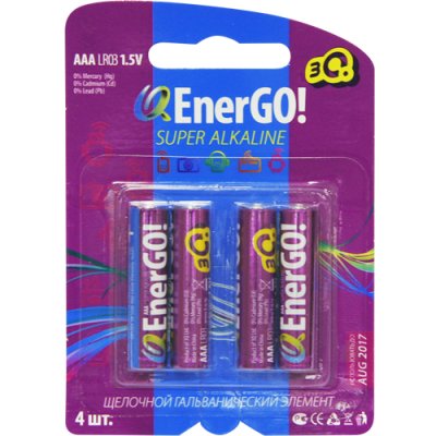 A3Q QEnerGO (AAA/LR03-4BL) Super Alkaline (4 .  )