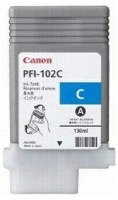 PFI-102C   Canon (IPF-500/600/610/700/710) Cyan 130  [0896B001] .