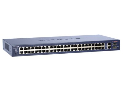  NetGear FS750T2EU 48 UTP 10/100, 2 Combo SFP/UTP 1Gb, Smart Switch 19"