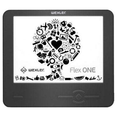   Wexler.Flex ONE (Gray) (6", mono, 1024x768, 8Gb, FB2/PDF/DOC/EPUB/RTF/CHM/HTML/TXT