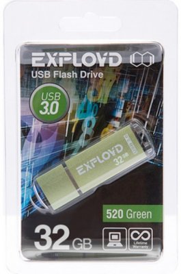   32GB USB Drive (USB 2.0) SanDisk Cruzer Facet Electric Green