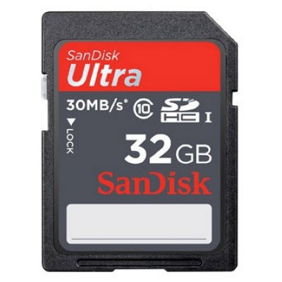   SANDISK SDHC 32GB Ultra Class 10 30MB/s